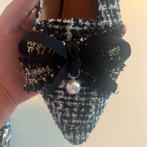 Boutique Tweed Bow flats - Picture 6 of 7